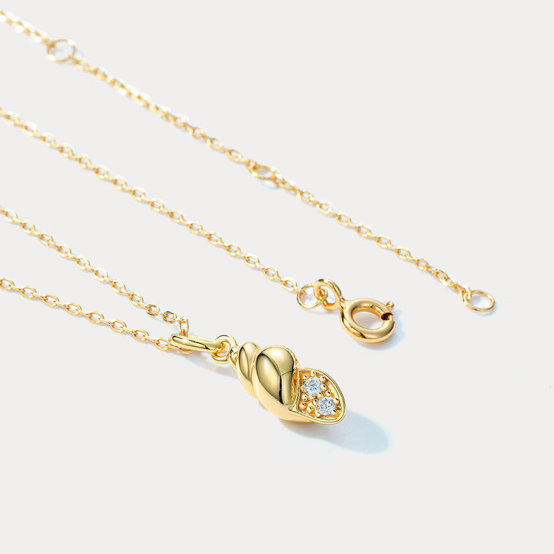 Gold Conch Shell Necklace