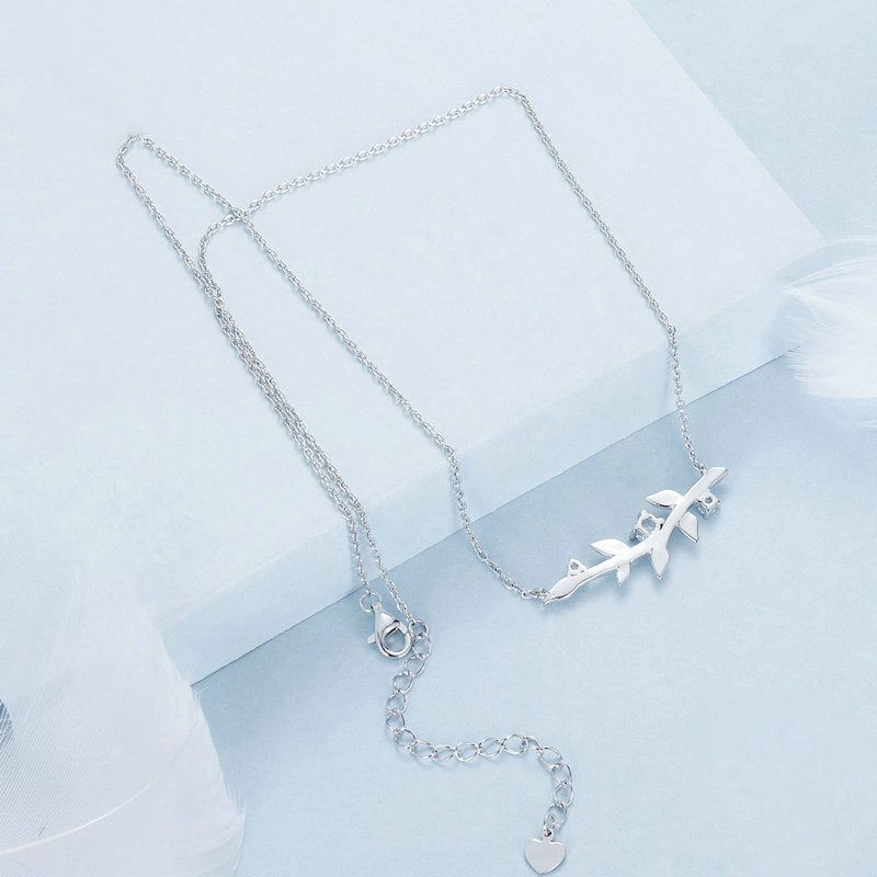 Silver Leaf Necklace