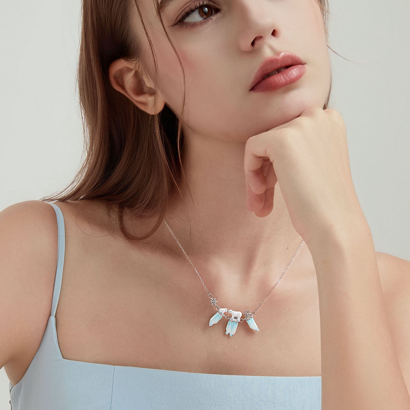 Glacier Polar Bear Necklace