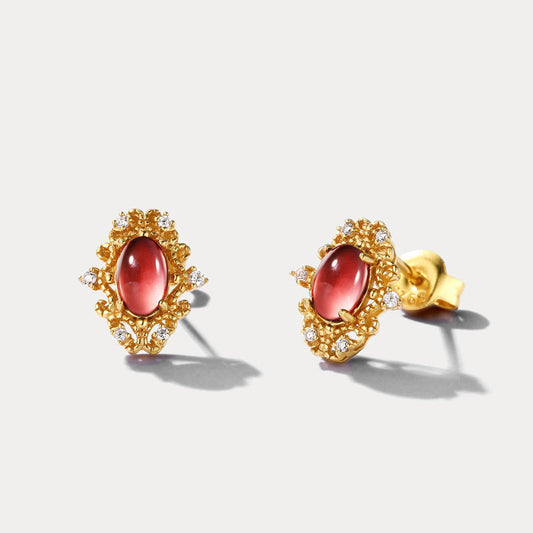 Vintage Garnet Earrings