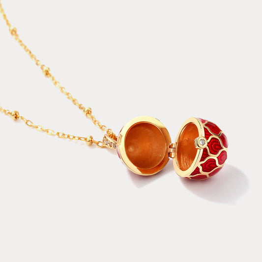 Easter Egg Locket Necklace