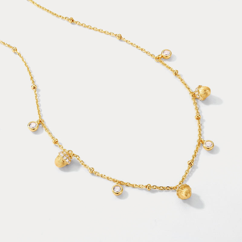 Pinecone Charm Necklace