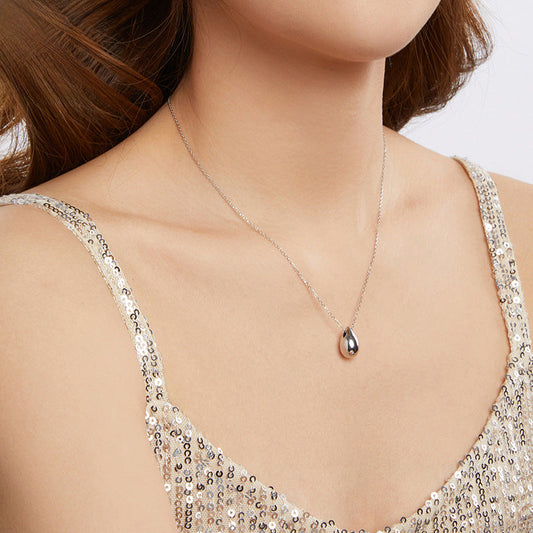 Silver Teardrop Necklace