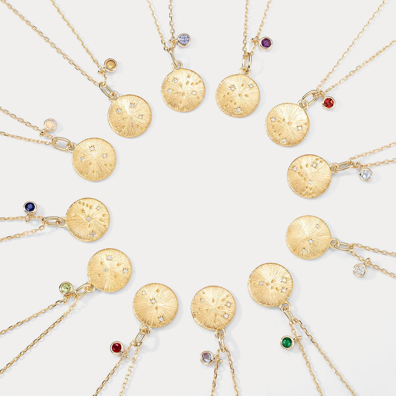 Zodiac Birthstone Necklace