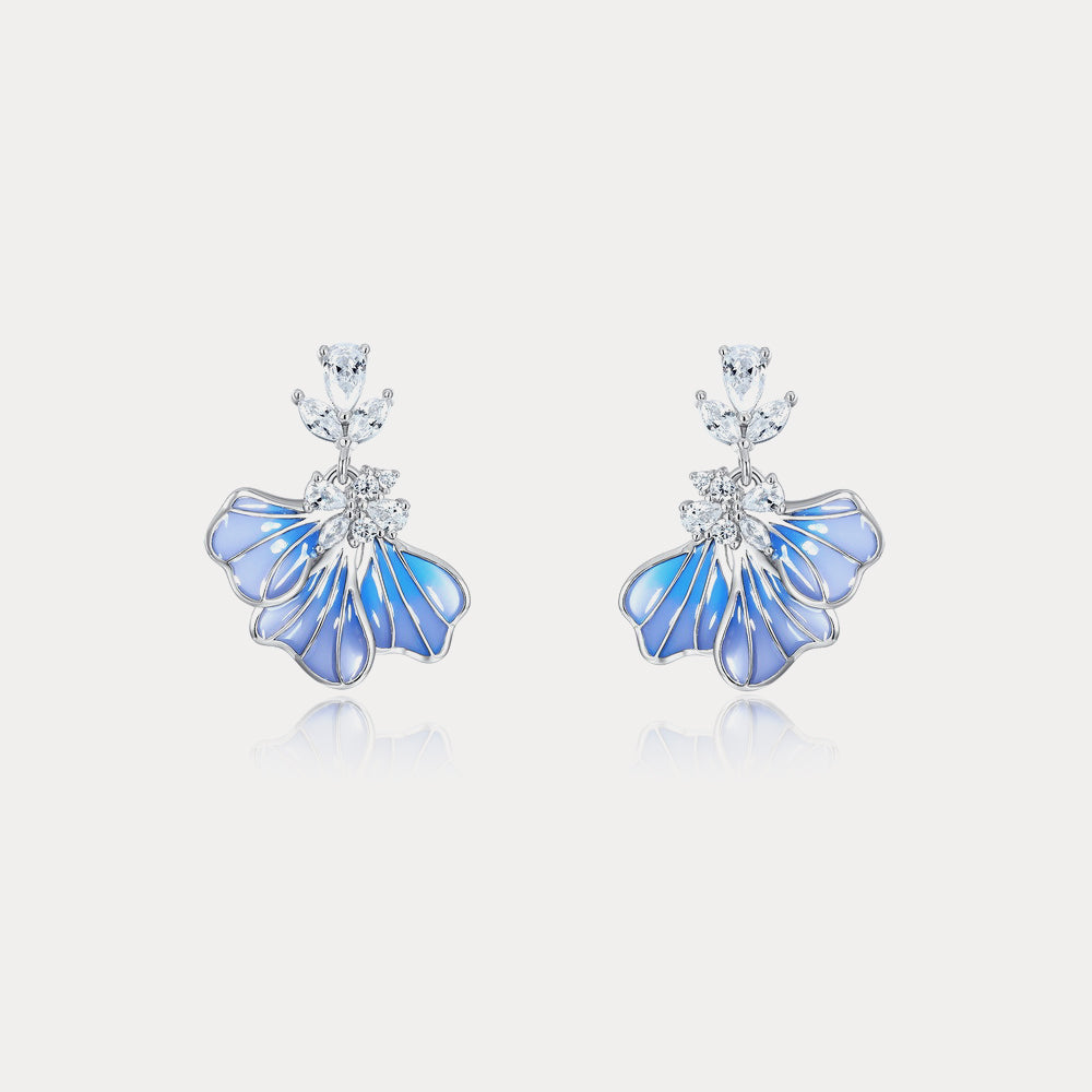 Iris Flower Earrings