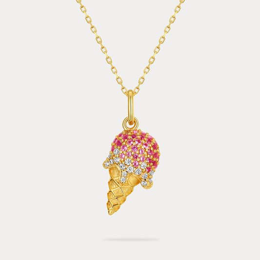 Diamond Ice Cream Necklace