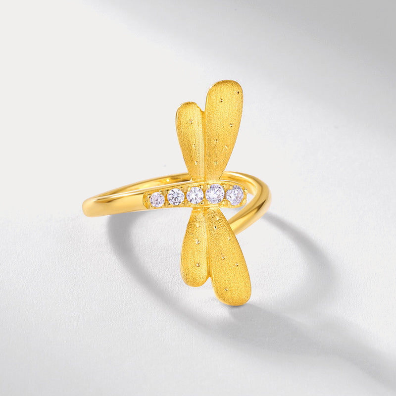 Gold Dragonfly Ring