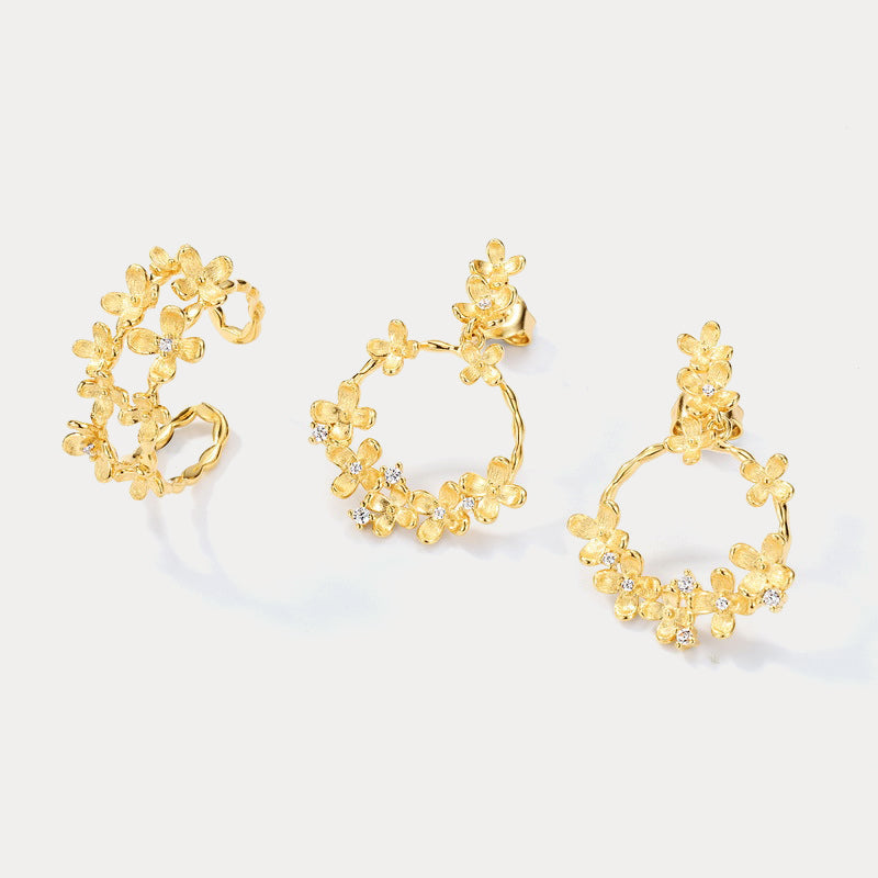 Osmanthus Flower Dangle Earrings