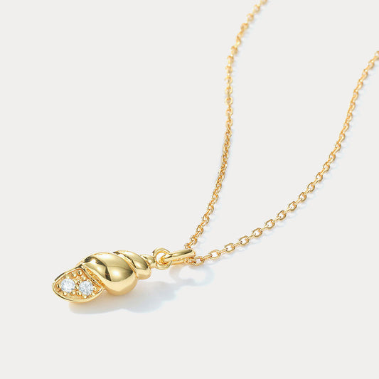 Gold Conch Shell Necklace
