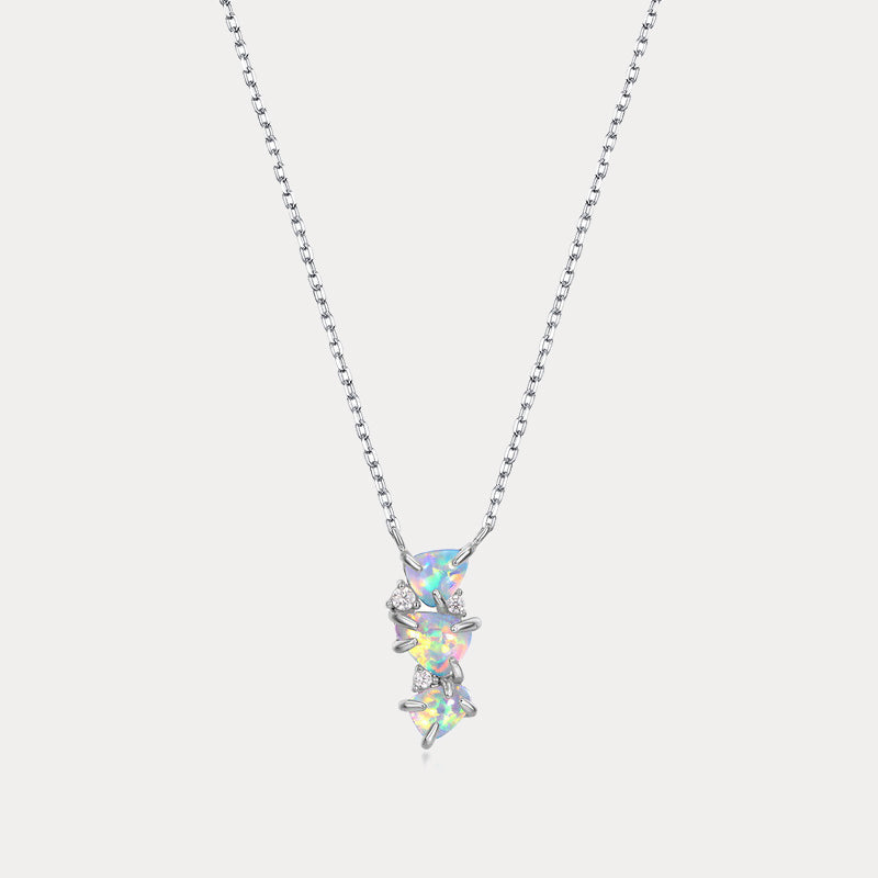 Silver Opal Necklace