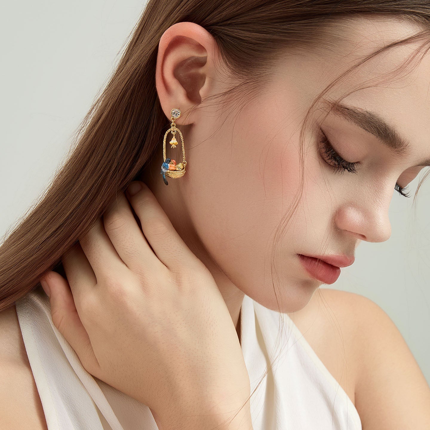 Magpie & Persimmon Basket Earrings