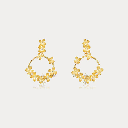 Osmanthus Flower Dangle Earrings