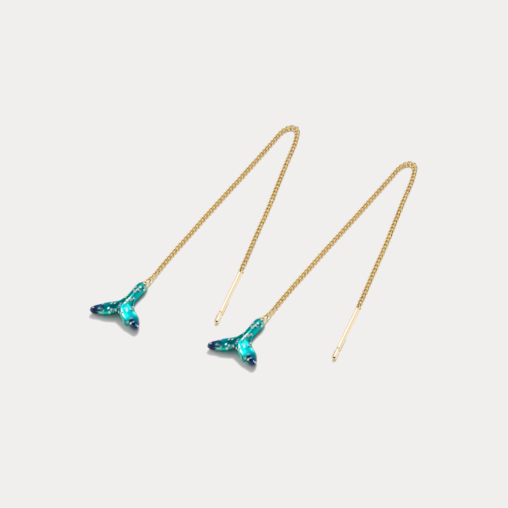 Whale Thread Earrings