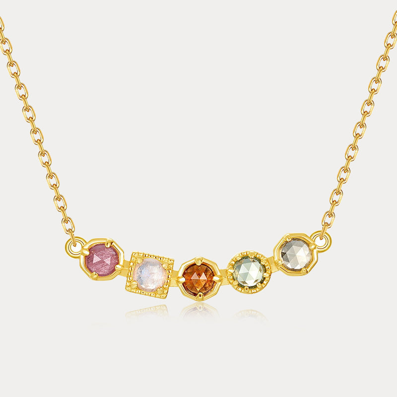 Rainbow Moonstone Necklace
