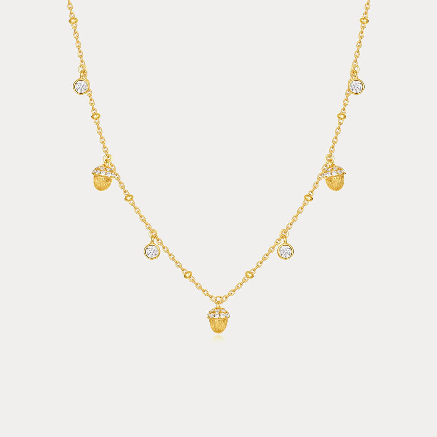 Pinecone Charm Necklace