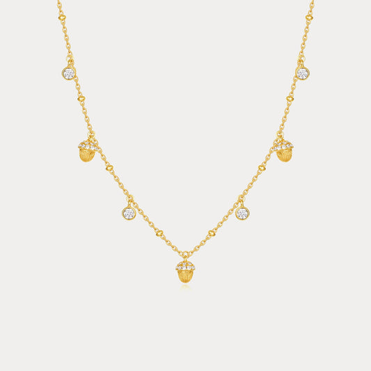 Pinecone Charm Necklace