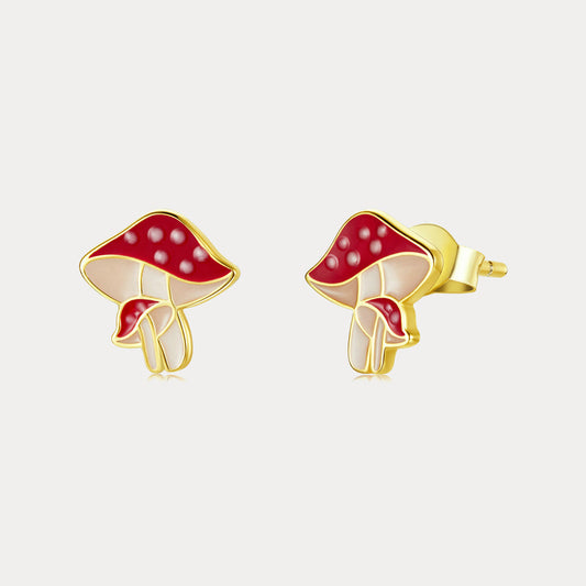 Mushroom Stud Earrings