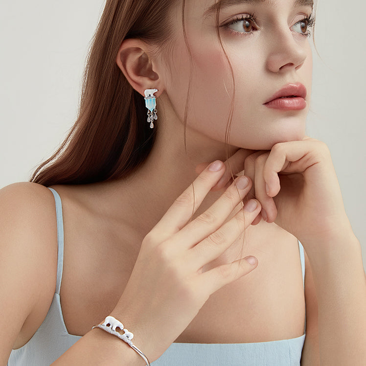 Glacier Polar Bear Earrings