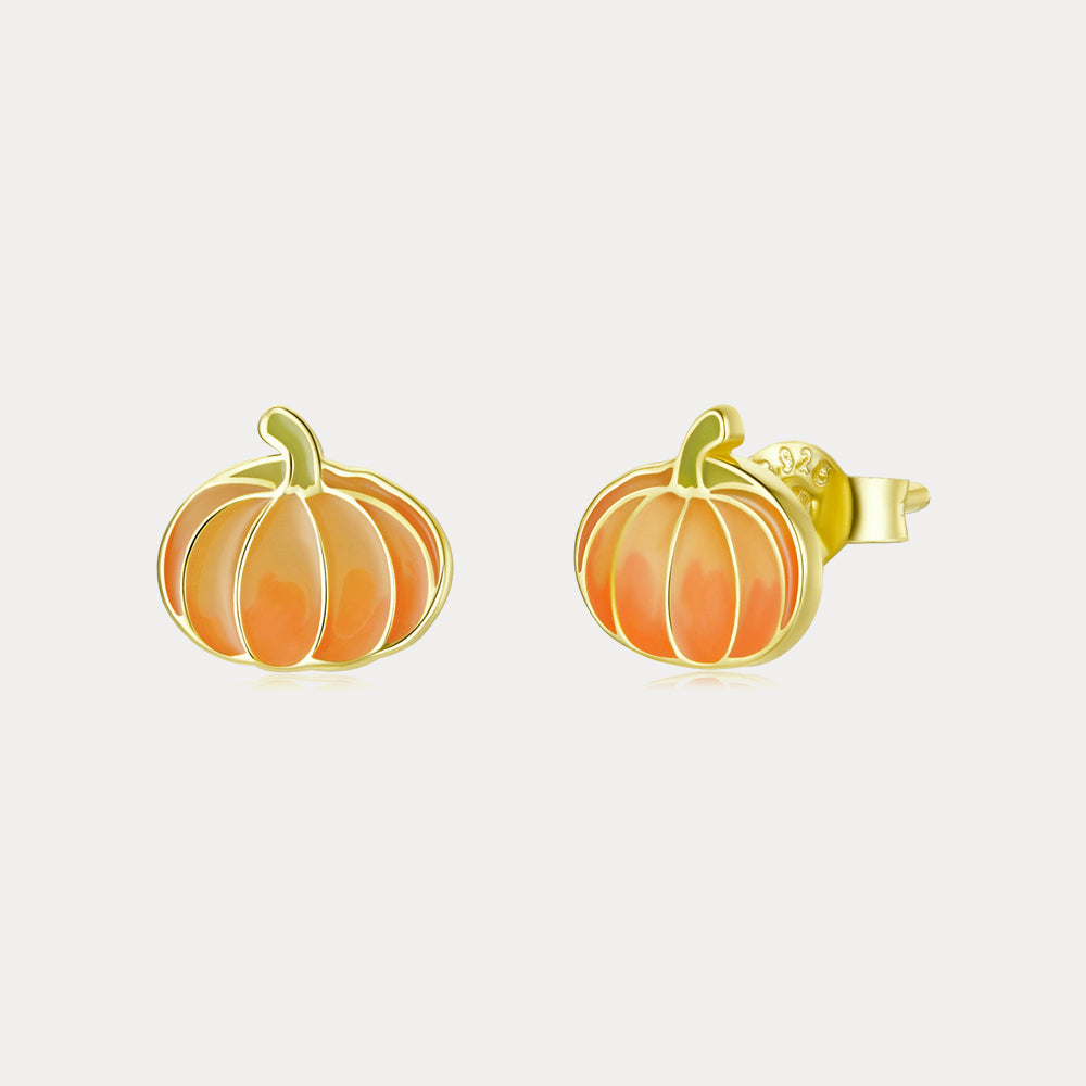 Pumpkin Stud Earrings