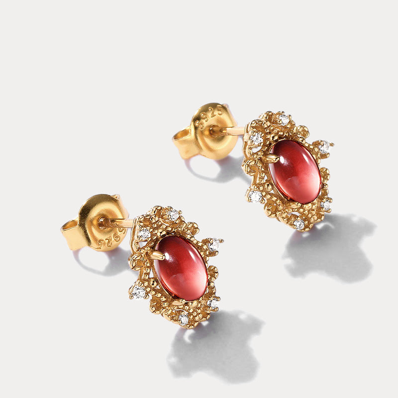 Vintage Garnet Earrings