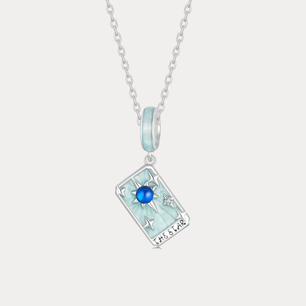 Silver Tarot Card Necklace