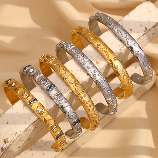 Tarot Card  Cuff Bracelet Gold | Silver