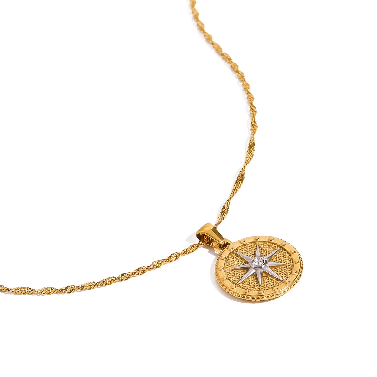 Pathfinder - Compass Gold Necklace