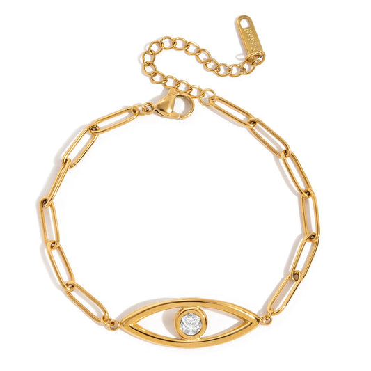 Aura Shield - Evil Eye Gold Bracelet