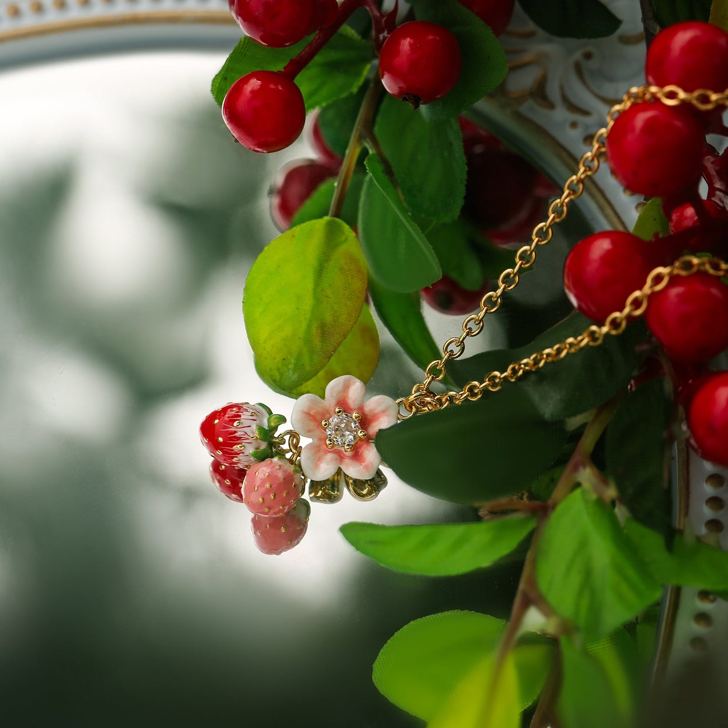 Strawberry Blossom Necklace