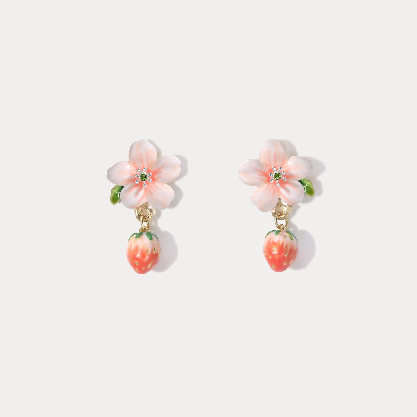 Strawberry Flower Earrings