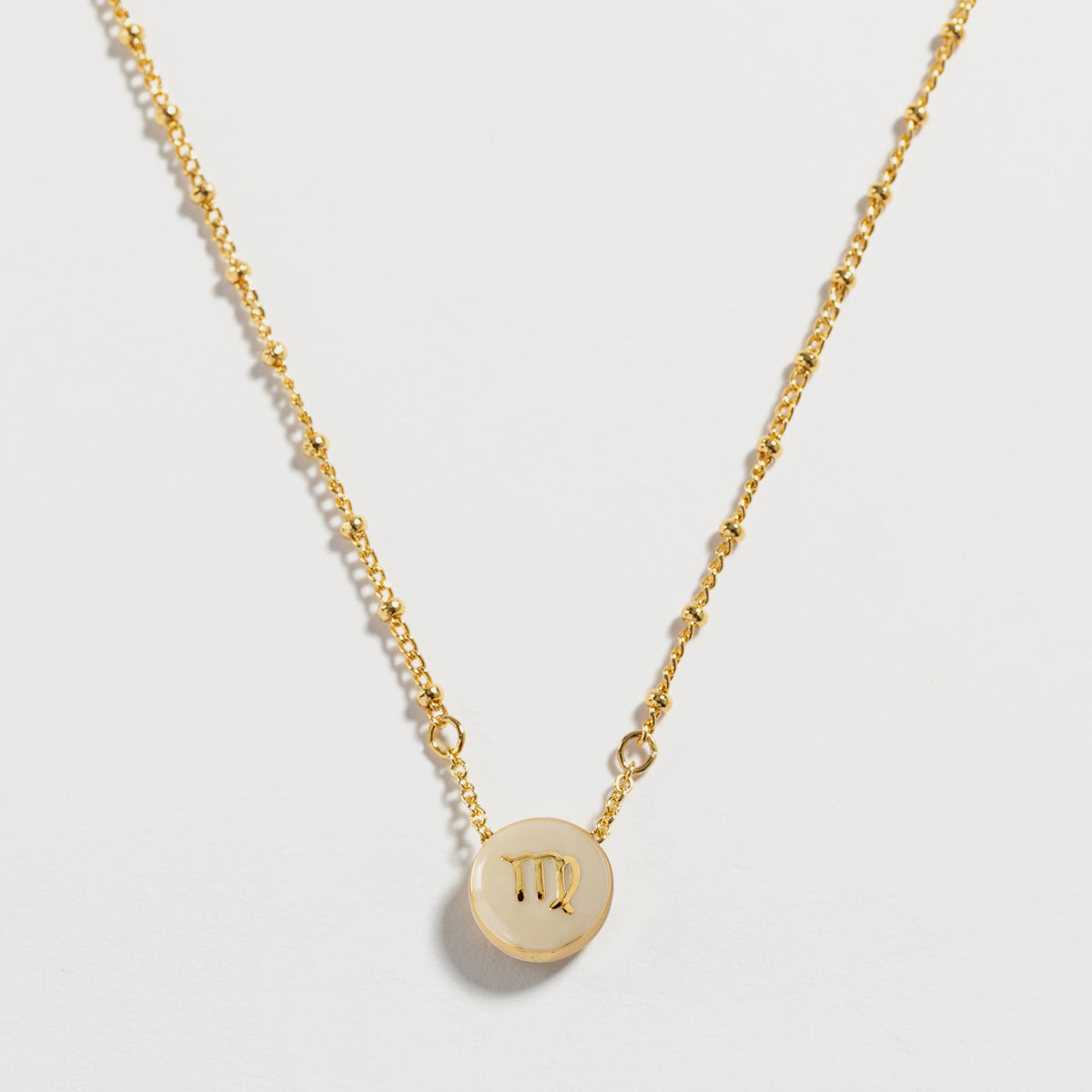 Zodiac Sign Four-leaf Clover Necklace