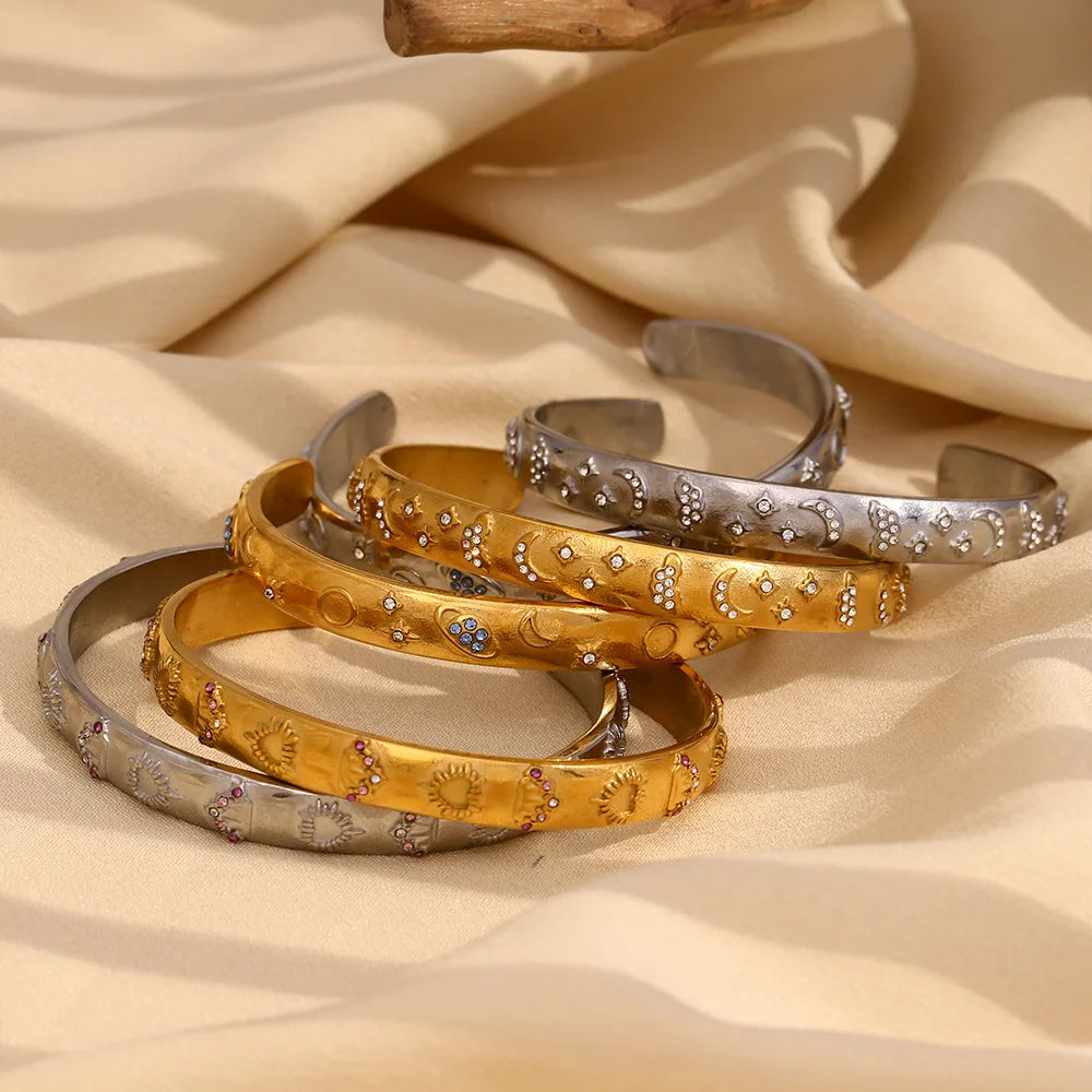 Tarot Card  Cuff Bracelet Gold | Silver