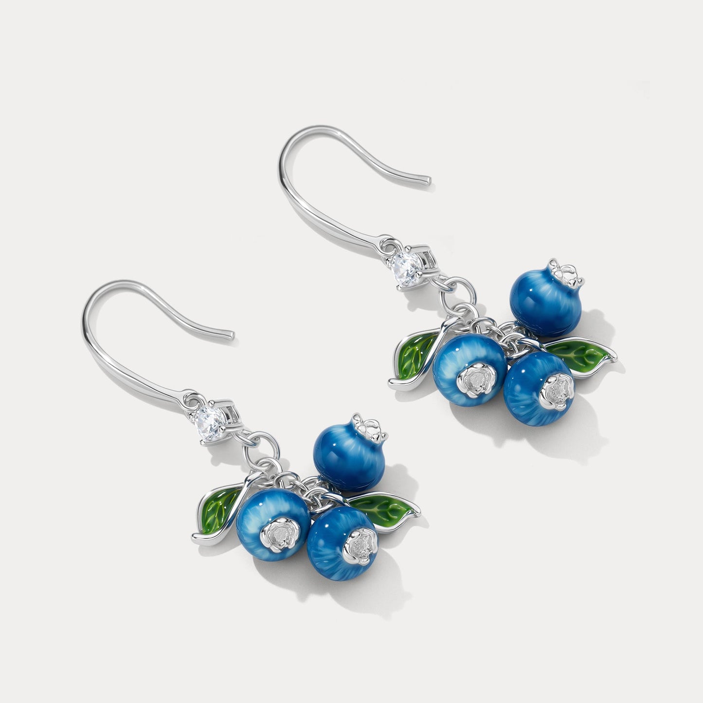 Silver Blueberry Earrings