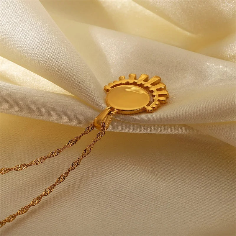 Celestial Unity - Gold Evil Eye Necklace