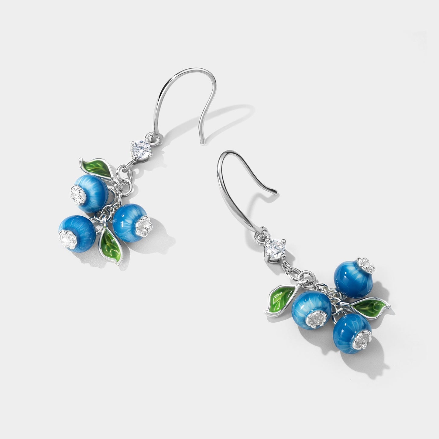 Silver Blueberry Earrings