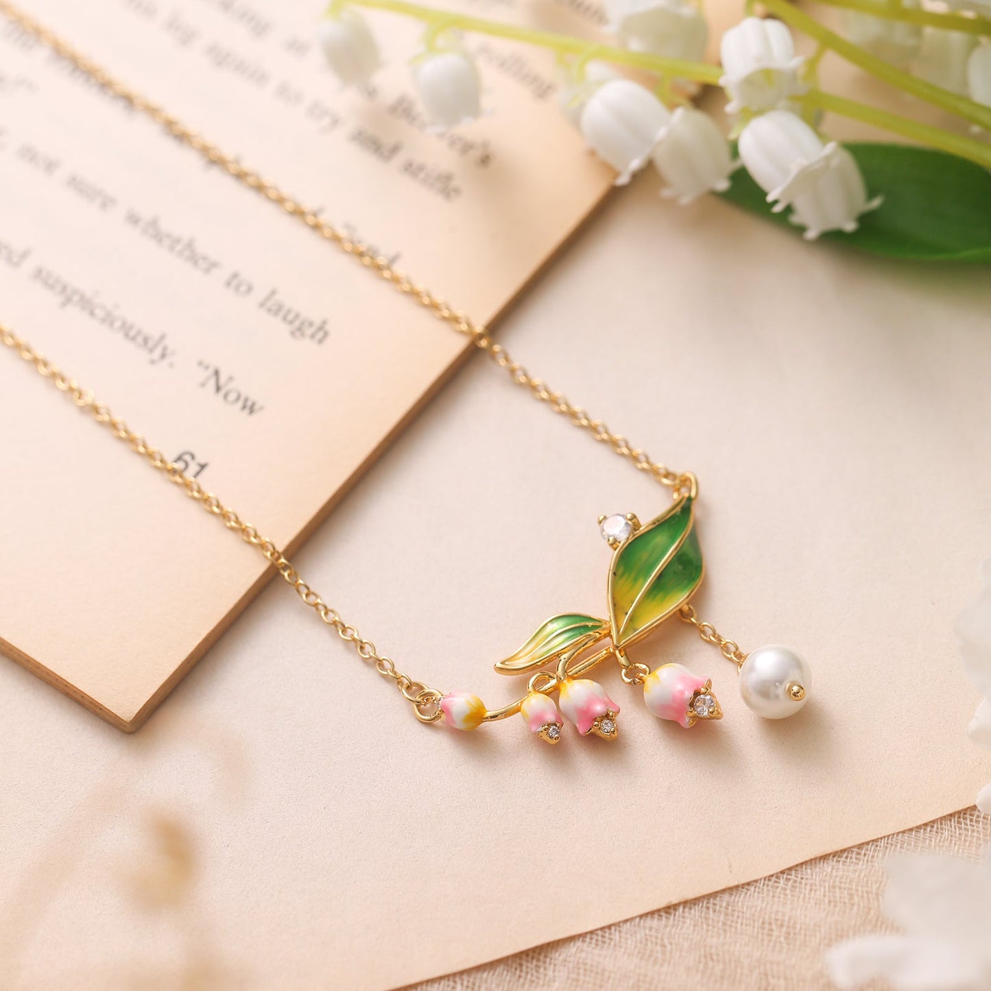 Lily Of The Valley Pearl Necklace
