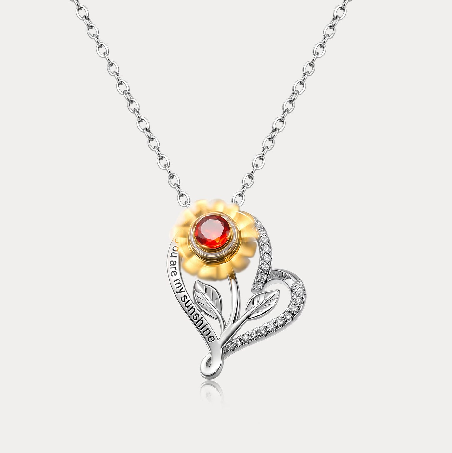 Sunflower Heart Necklace