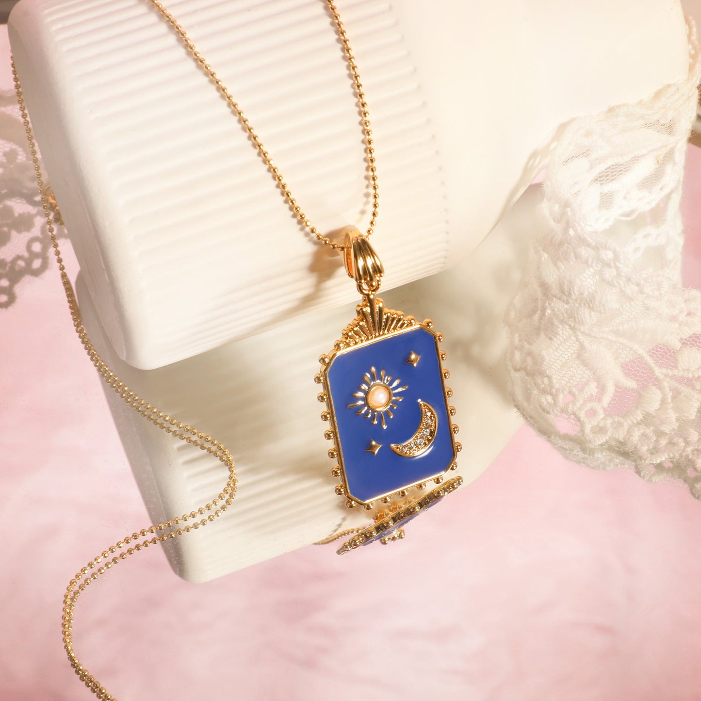 Moon & Star Celestial Necklace