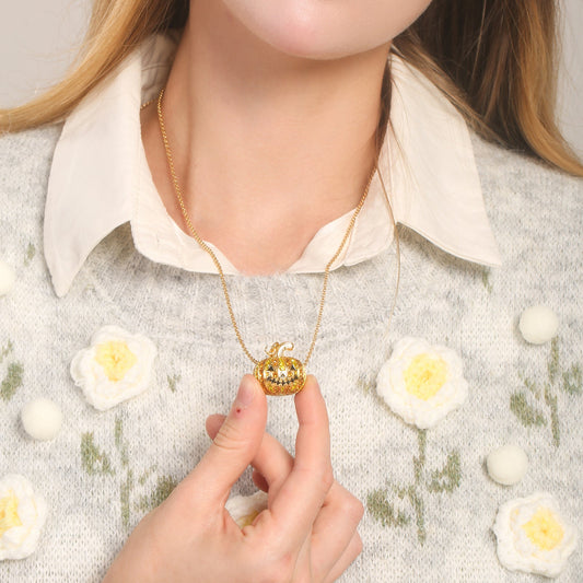 Halloween Pumpkin Necklace