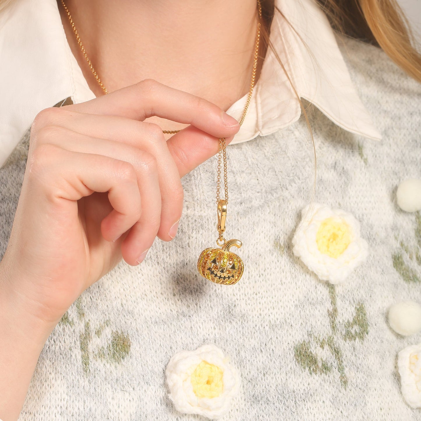 Halloween Pumpkin Necklace