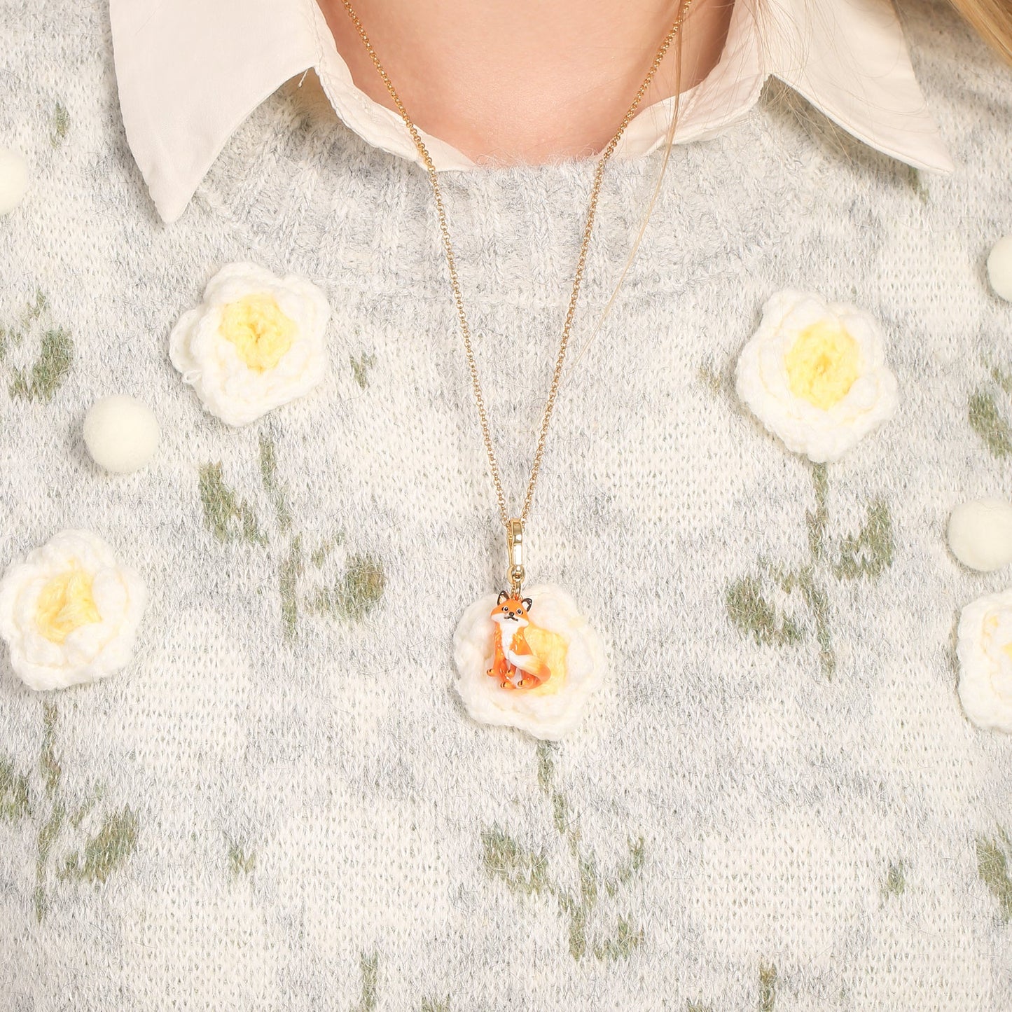 Fox Pendant Necklace