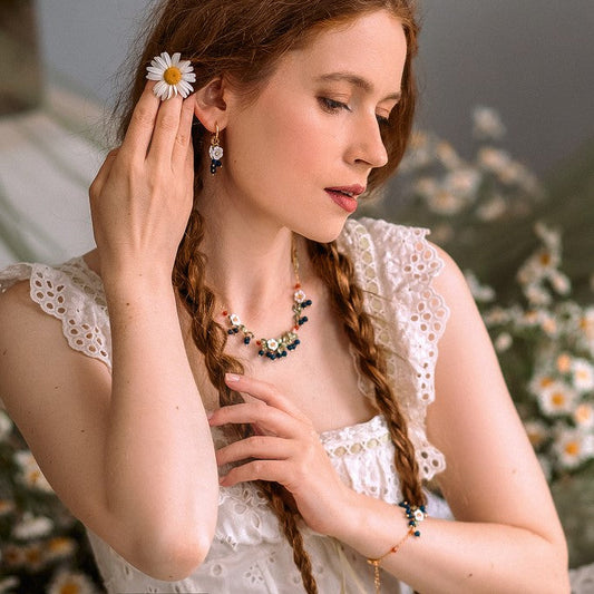 Blueberry Flower Earrings