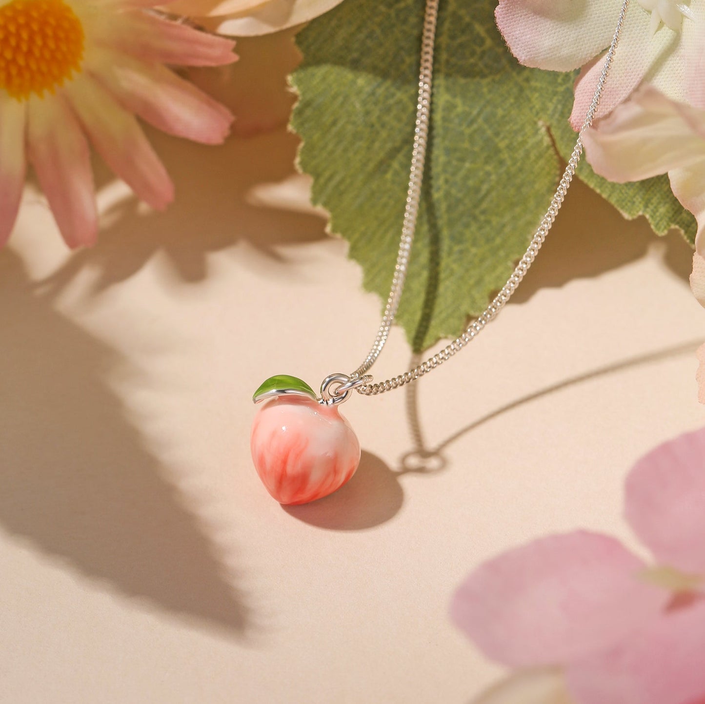 Peach Necklace