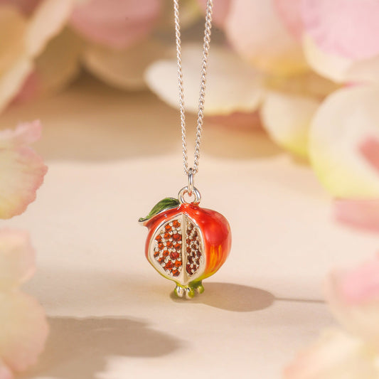 Silver Pomegranate Necklace