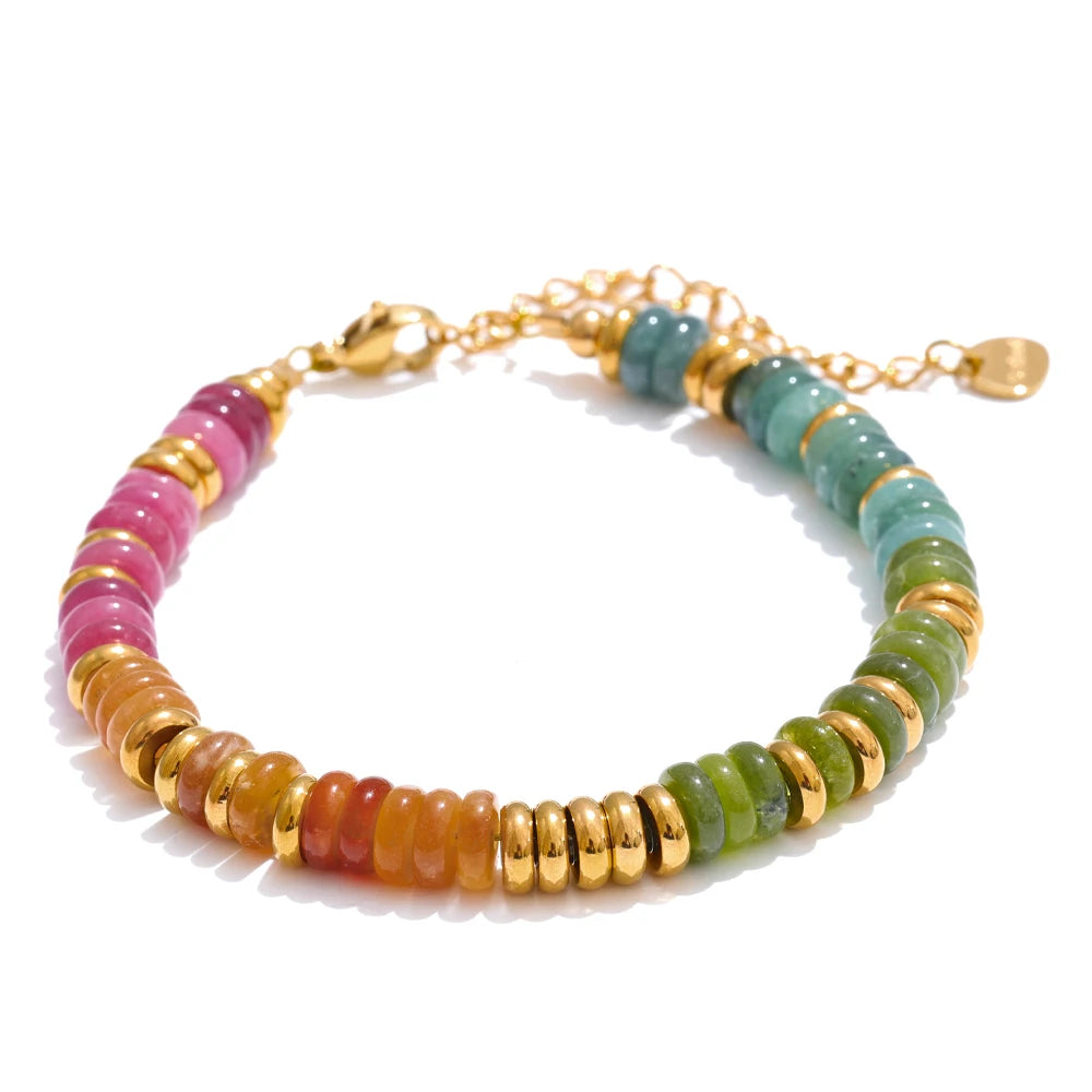 Serene Spirit - Gemstone Women Gold Bracelet