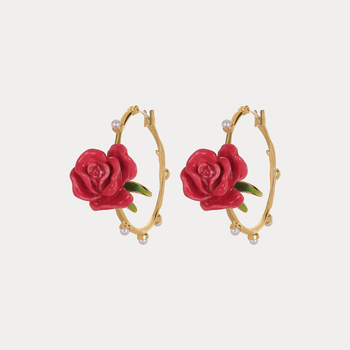 Rose Garland Stud Earrings