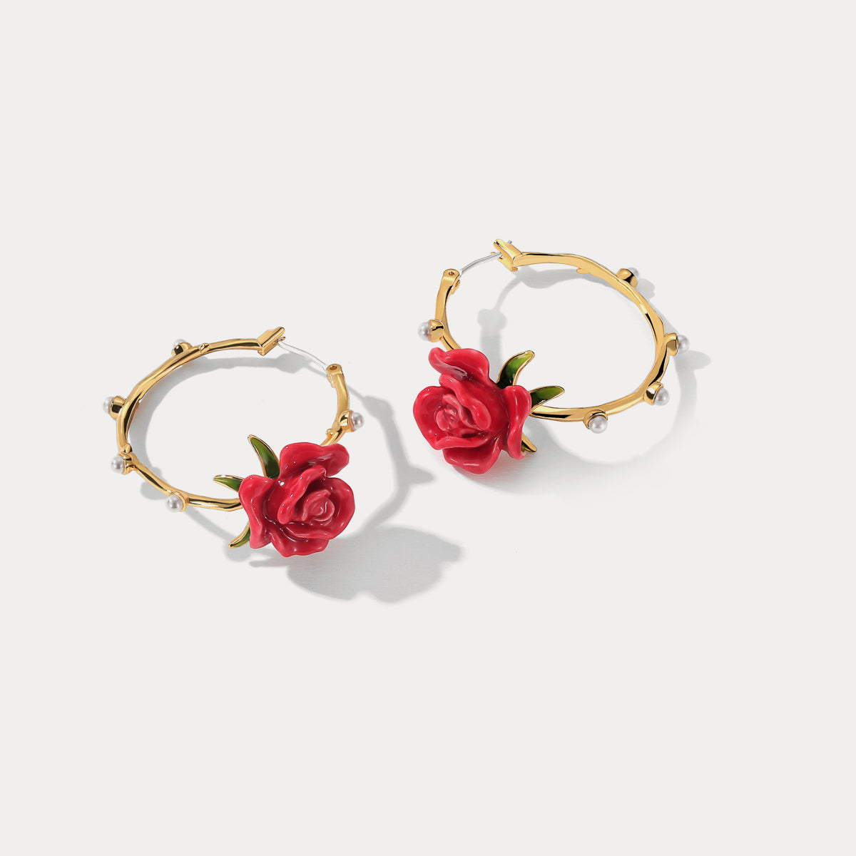 Rose Garland Stud Earrings