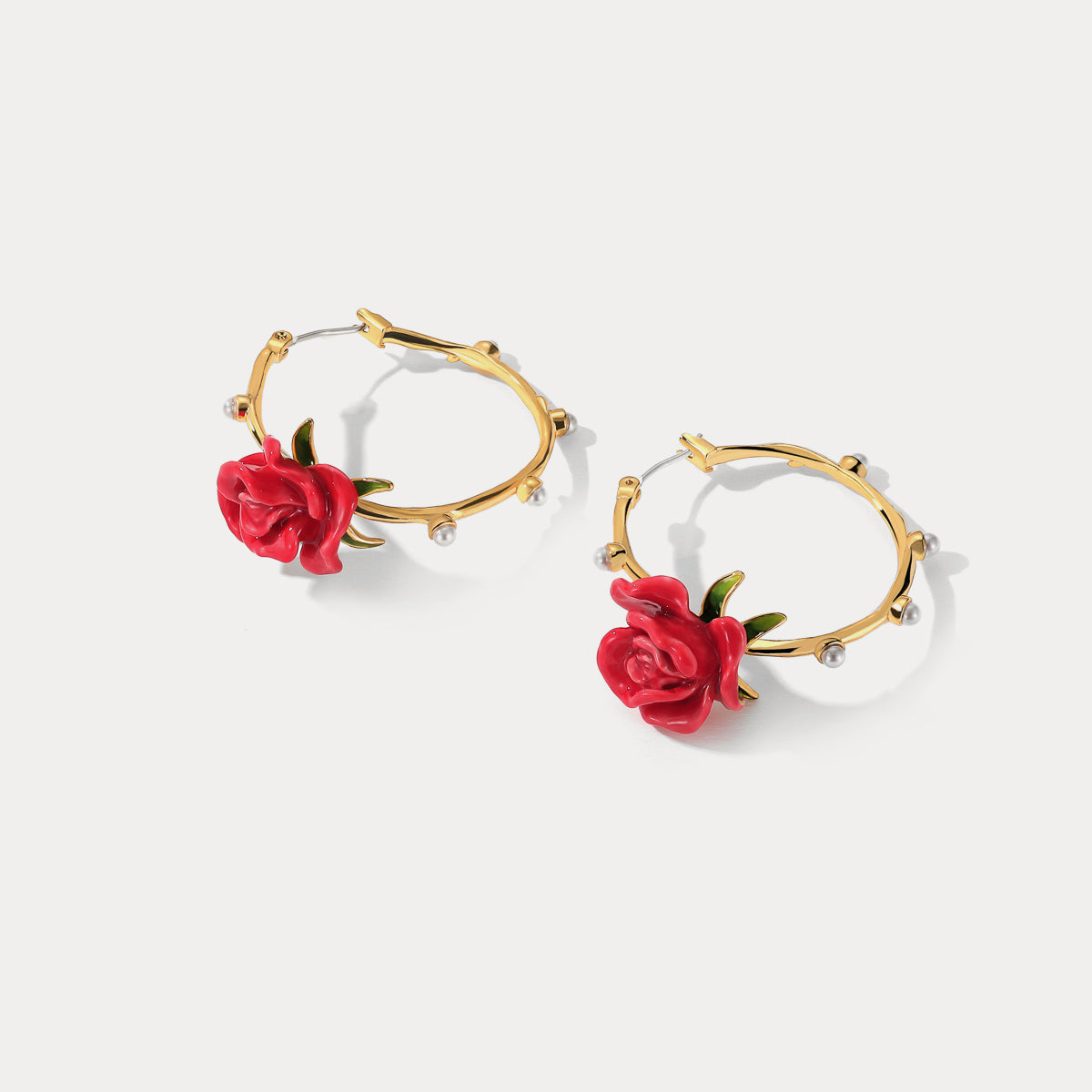 Rose Garland Stud Earrings