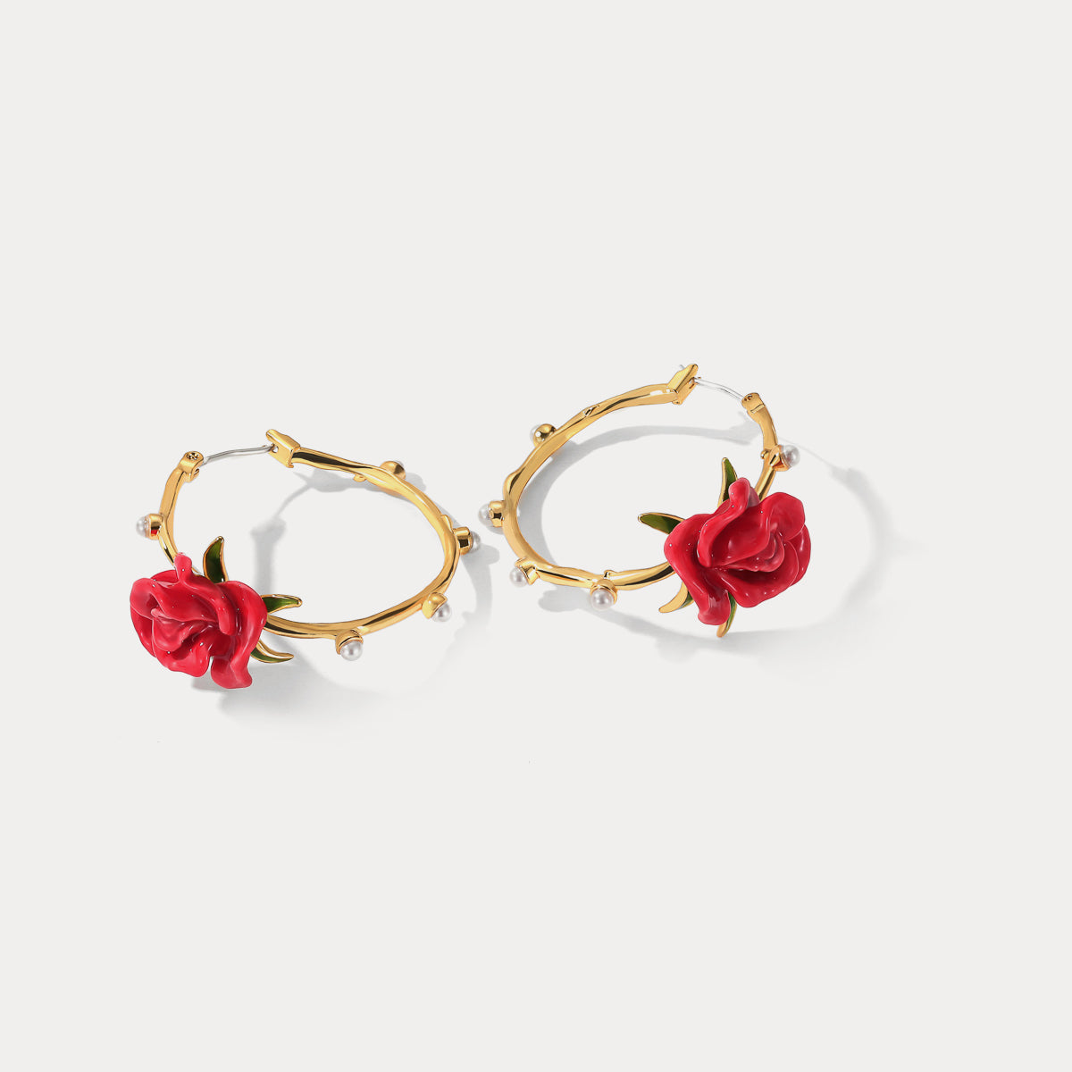 Rose Garland Stud Earrings