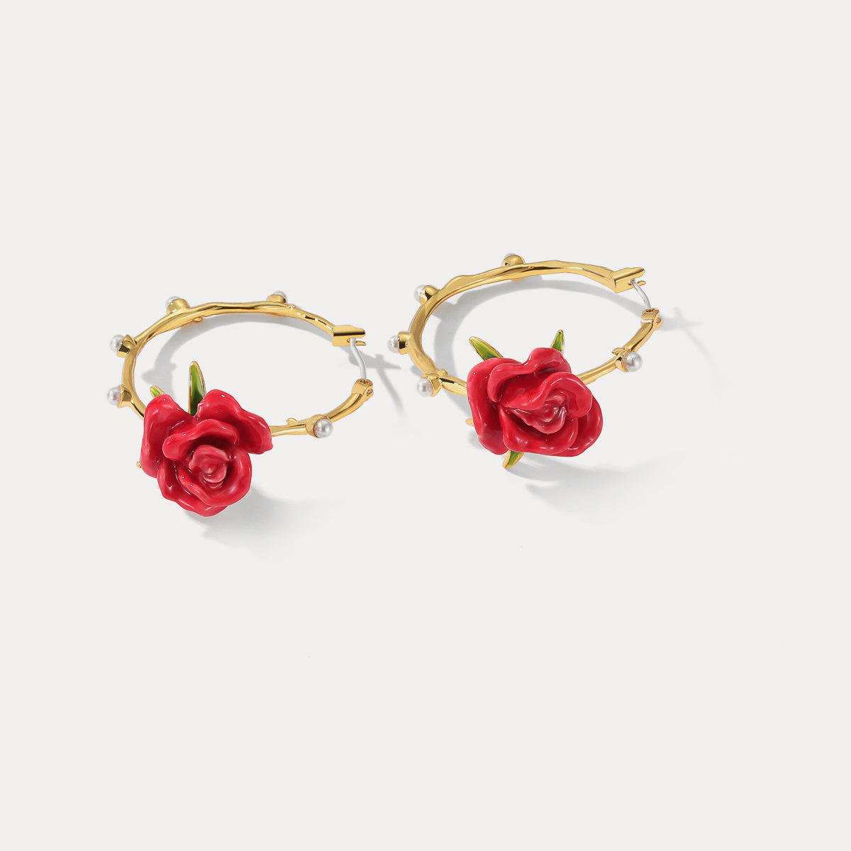 Rose Garland Stud Earrings
